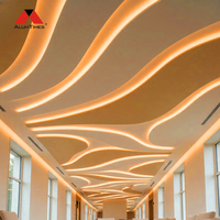 Plafonds en aluminium artistiques modernes Alumtimes, dalles décoratives pour plafond suspendu, grille de plafond suspendu, imperméable, ignifuge, pour intérieur commercial