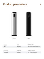 Diffuseur de parfum d'air à ultrasons à sortie de brume chaude plus lourde support de sol diffuseur d'arôme d'huile essentielle de grande taille