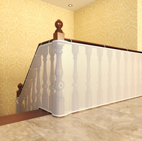 Filet de sécurité en plastique durable pour enfants, protection de balustrade, barrière de sécurité pour bébé, pour escaliers, balcons, lits bébé, maille de protection pour bébé