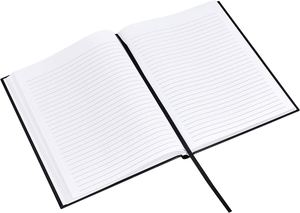 Carnet de notes professionnel A5 à couverture rigide, couleur noire, 10,5 x 7,5 pouces, lot de 2, prix usine - Product Image 3