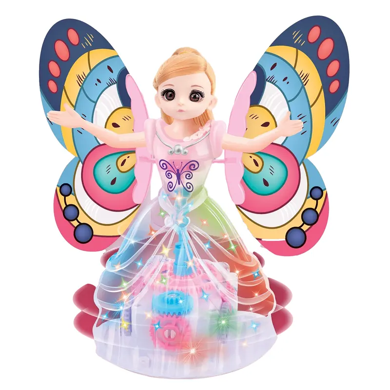 Hot sales Purple Princess doll children's electric toy dance fairy lights princess light toys for girls brinquedos para meninas