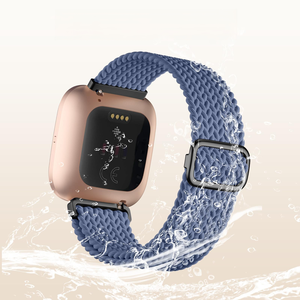 Tali Olahraga Nilon Tenun Elastis untuk Fitbit <span class=keywords><strong>Versa</strong></span> 2, Tali Pengganti Jam Tangan Pintar yang Lembut dan Elastis - Product Image 2