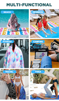Personalisiertes Luxus-Strandtuch mit individuellem Druck, schneller Versand, großes Mikrofaser-Waffel-Strandtuch für den Sommer