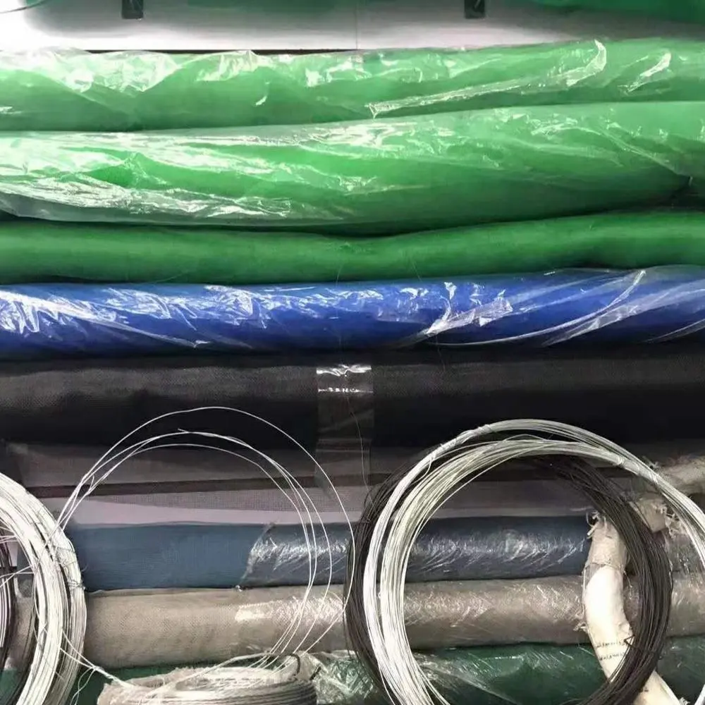 Fabrik preis Glasfaser unsichtbare fenster bildschirm material