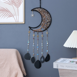 Hecho a mano Feng Shui amatista Arco Iris atrapasueños ágata Natural cristal grava viento carillón colgante árbol vida inspirado piedra preciosa - Product Image 5