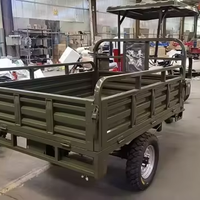 Tricycle cargo à trois roues avec toit, moteur refroidi par eau 300cc, essence, Y003