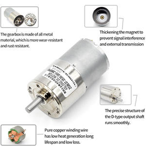 Moteur à courant continu à engrenages micro à couple élevé de 37 mm, réduction de vitesse, 12v 24v ZGB37-3530, <span class=keywords><strong>petit</strong></span> moteur à engrenages à aimant permanent - Product Image 5