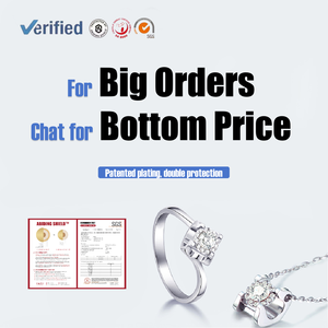 Permanente IGI certificado CVD HPHT redondo 6,5mm 1ct DEF VS <span class=keywords><strong>diamante</strong></span> creado en laboratorio 14K Au585 oro 2ctw por par pendientes <span class=keywords><strong>de</strong></span> tuerca <span class=keywords><strong>de</strong></span> moissanita - Product Image 6