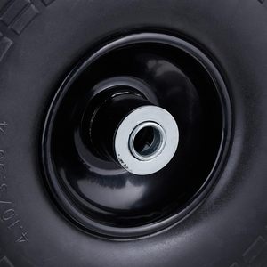 Hkt1445 गर्म बिक्री 16 मिमी सामान्य असर 10x3.50-4 pu फोम पहियों 260x85 मिमी गार्डन कार्ट टायर 10 "व्हीलबारो व्हील - Product Image 3