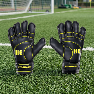 Gants de gardien de but de protection des doigts de football tendance en gros respirant conception de logo personnalisé étanche Football Sports - Product Image 4