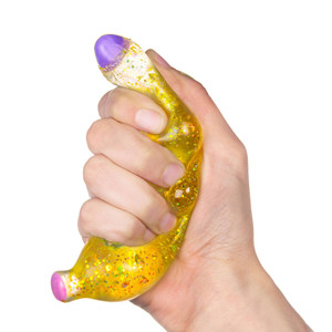 Jouet sensoriel anti-stress souple en forme de banane en maltose, jouet élastique en forme de fruit pour enfants et adultes, décompression quotidienne - Product Image 3