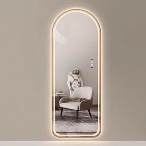 <span class=keywords><strong>Miroir</strong></span> mural LED sans cadre arqué moderne avec éclairage frontal <span class=keywords><strong>pour</strong></span> <span class=keywords><strong>salle</strong></span> <span class=keywords><strong>de</strong></span> <span class=keywords><strong>bain</strong></span> et chambre à coucher – Solution <span class=keywords><strong>de</strong></span> design graphique - Product Image 4