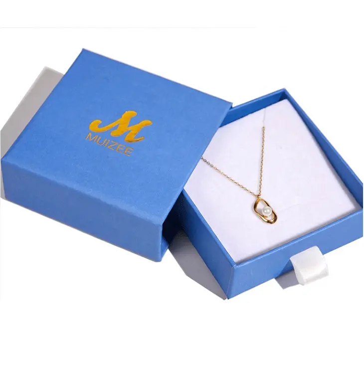 Высокое качество заводское пользовательское жемчужное ожерелье размер коробки упаковочное ожерелье с коробкой 8x8