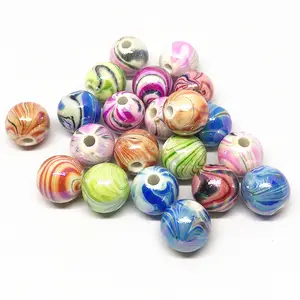 Wholesale DIY accessories Making shoes clothing accessories woven loose bead solid color AB color water pattern round beads