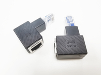 Adaptateur d'extension réseau RJ45 Cat 5E 6E Cat7 mâle à femelle Lan Ethernet 90 degrés 270 degrés haut vers le bas gauche droite multi-angle