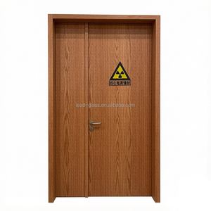 Porte en plomb médical pour clinique, couleur <span class=keywords><strong>RAL</strong></span> 1000 1001 1003 1014 <span class=keywords><strong>1015</strong></span> <span class=keywords><strong>1013</strong></span>, blanche, 2mmpb 3mmpb, avec vitrage - Product Image 2