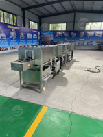 Tunnel de bouteille en verre recyclé entièrement automatique Machine de lavage et de séchage de pasteurisateur Équipement de rinçage de bouteille de vin