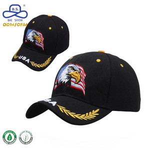 निर्माता ओएम ओटम सुरक्षा एजेंसी ने अमेरिका के थोक कपास कढ़ाई लोगो गोरा स्नैपबैक पशु कस्टम खेल कैप - Product Image 1