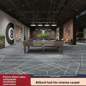 Moquette murale en polyester terylène imprimée pour salle de <span class=keywords><strong>billard</strong></span>, hôtel, auberge, couloir, KTV, espace privé - Product Image 4