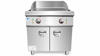 Plaque de cuisson électrique commerciale 380V en acier inoxydable avec armoire pour restaurant de steaks et de burgers