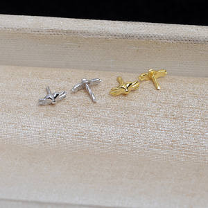 Accessoires de bijouterie et composants en argent S925, 10 pièces, forme de cache-bouton baroque DIY, motif moustache et nez, 5081 - Product Image 4