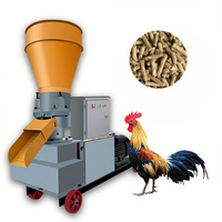 Meilleure vente Machine à granulés électrique pour aliments pour animaux domestiques et poissons Petit dispositif d'alimentation du bétail domestique Machines de traitement des aliments pour animaux