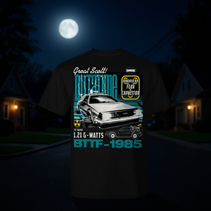 Camiseta Back To The Future Flux Capacitor 1.21 G-Watts BTTF 1985 Camiseta de la película - Product Image 3