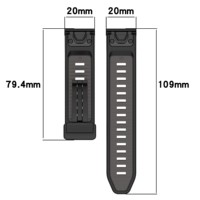 43MM Magnets chnalle Silikon band für Garmin Fenix8 Enduro3 Fenix E 22mm