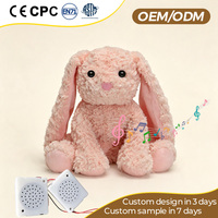 Juguetes de Peluche Personalizados de la Serie Animales, Peluches que Hablan y Cantan, Conejo, Cachorro, Oso con Módulo de Sonido