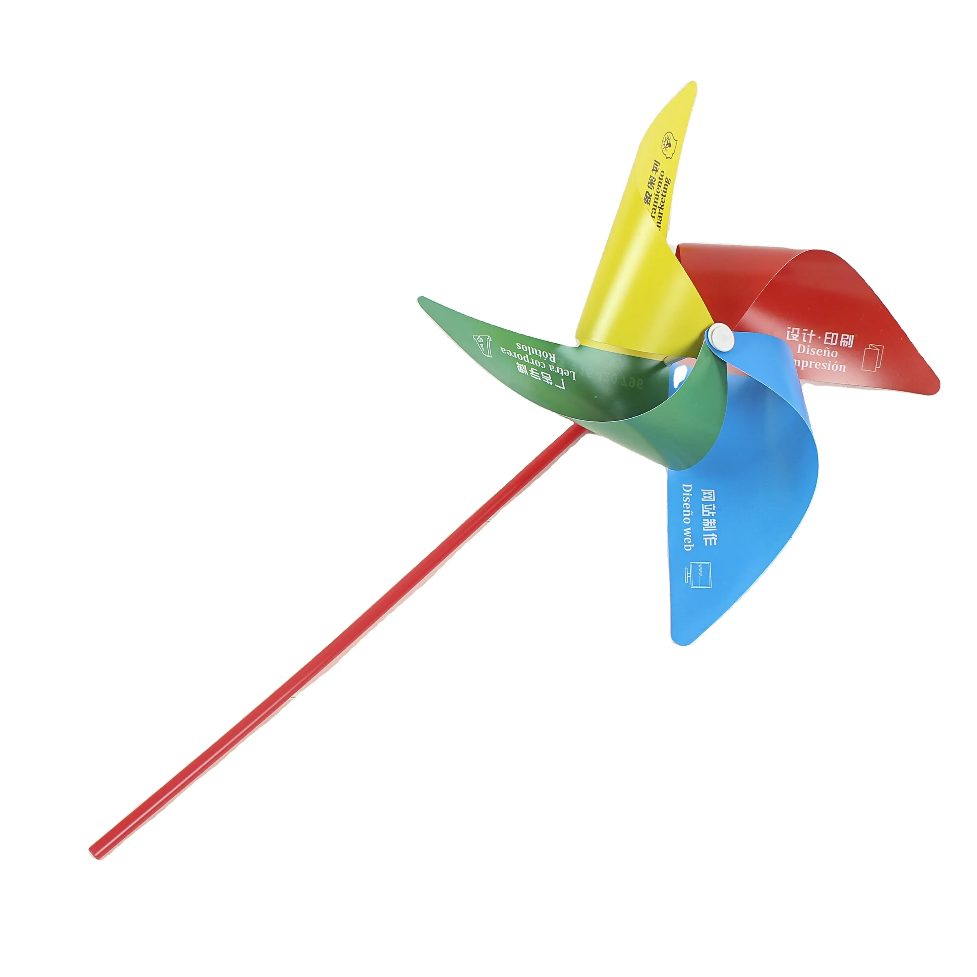 Рекламная пластиковая ветряная мельница, наружная декоративная ветряная мельница