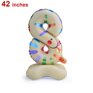 Globo de Número Gigante de 42 Pulgadas con Diseño de Animales de Safari para Decoración de Centro de Mesa en Fiestas de Cumpleaños - Product Image 6