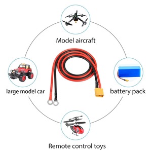 Câble XT90 femelle vers borne O-Ring, faisceau de câbles en silicone haute température 10AWG pour batterie Lipo RC et système d'énergie solaire - Product Image 5