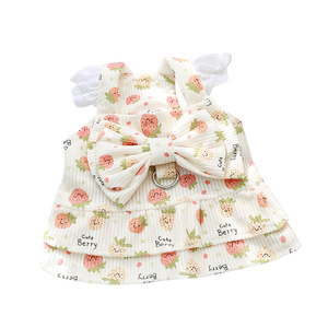 Vestido de Pana para Mascotas con Botón de Tracción, Falda de Princesa para Perros, Gatos, Teddy, Bichón, Primavera-Verano - Product Image 5
