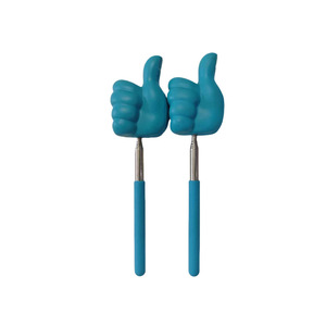 Accessoires de main en forme de pouce levé en mousse PU avec bâton télescopique en acier inoxydable, pour jeu de team building, jouet de farce et blagues pratiques - Product Image 1