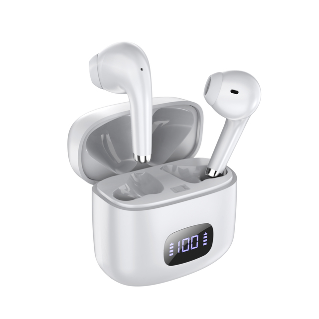 Deep Bass Wireless Earbuds LED Display In-Ear TWS Earphones Stereo Bluetooth Headset for Music & Mobile Phone