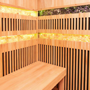 Diseño moderno infrarrojo lejano gimnasio <span class=keywords><strong>Toga</strong></span> Sauna habitación OEM personalizable madera maciza cicuta con fábrica SAA FSC EMC calefacción eléctrica - Product Image 2