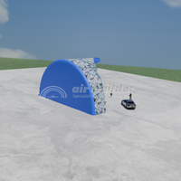 Structure de Tente Gonflable Professionnelle pour la Construction, Imperméable, Résistante au Vent et au Soleil, Installation Facile, Hangar pour Hélicoptère