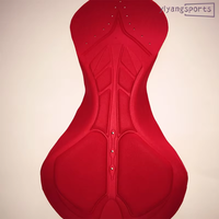Coussinets de cyclisme personnalisés Jacquard, coussinets en mousse respirants, coussinets 3D pour femmes, coussinets roses pour le cyclisme