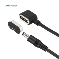 Câble de charge étanche à 5 broches Pogo vers USB Type C 90 degrés connecteurs magnétiques à 5 broches pour montre intelligente