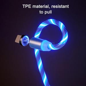 Nouvel arrivage Câble de chargeur USB magnétique 3 1 LED Conducteur en cuivre pur Conception rétractable pour imprimante <span class=keywords><strong>iPhone</strong></span> Utilisation du <span class=keywords><strong>scanner</strong></span> de codes à barres - Product Image 3