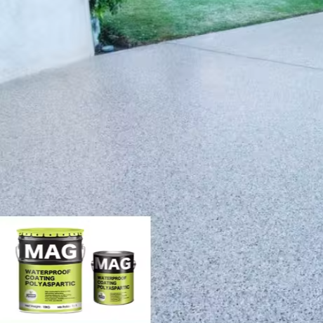 High Solid Content Flake Polyaspartic Garage Flooring Topcoat-ASP100 Anti-UV