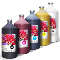 1000ml 1l Dtg 프리미엄 컬러 화이트 섬유 디지털 잉크 Eps L800 L805 L1800 R1900 F2000 1390 Dx5 Dx7 Dtg 프린터