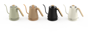 Hervidor de agua eléctrico de 1.0L con cuello de cisne, tetera de acero inoxidable para café con luz LED - Product Image 2