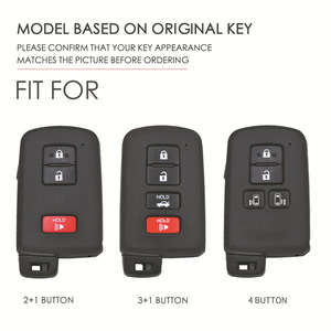 Pour TOYOTA Fortuner Land Cruiser Amérique du <span class=keywords><strong>Nord</strong></span> Voitures Clé En Cuir Sac Couverture De Voiture Clés Cas - Product Image 3