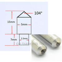 Herramienta de grabado de piedra de 104 grados, torno CNC, enrutador de grabado de diamante, broca para trazado de granito