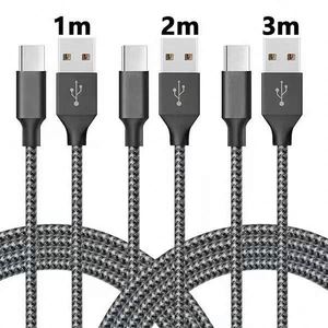 Nylon Braided <b>Cable</b> 3A <b>Type</b> <b>c</b> Fast Charger <b>Cable</b> <b>USB</b> 2.0 Cord for samsung huawei High-speed <b>Usb</b> <b>Cable</b> for iphone 15 16 17 - Product Image 4