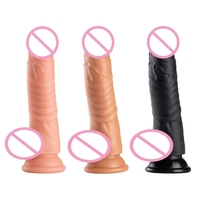 Pequeño consolador realista Mini Dong pene Artificial con ventosa fuerte mujeres masturbación juguetes sexuales