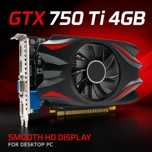 XHVGA GTX <span class=keywords><strong>750</strong></span> <span class=keywords><strong>Ti</strong></span> 4 Go GDDR5 128 bits pour jeux 4K, GPU de bureau PCI Express avec ventilateur, neuf - Product Image 3