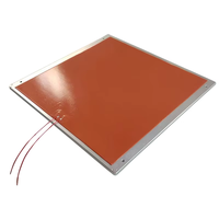 Impresora 3D de 24 voltios, 100 vatios, 12 V, resistencia térmica eléctrica de silicona Flexible para máquinas de prensado en caliente