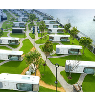 Ray-Zen Maison-capsule de luxe préfabriquée, moderne et mobile, pour le glamping, les centres de villégiature et les salles de sport